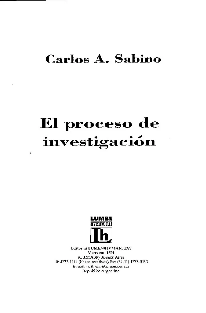 El proceso de investigación