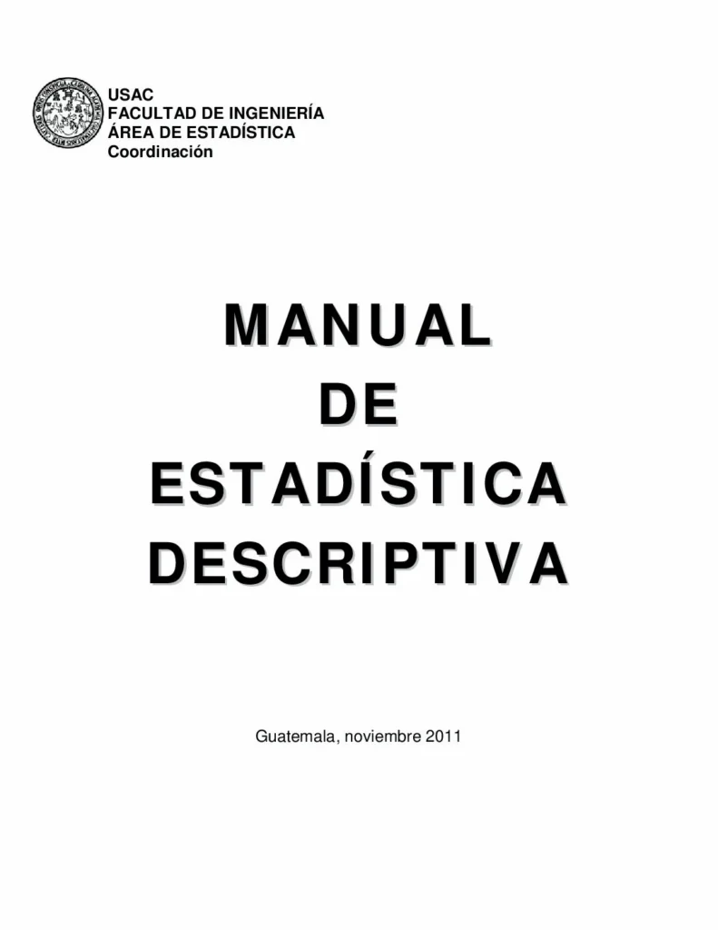 Manual de estadística descriptiva