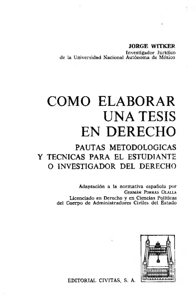 Cómo Elaborar una Tesis en Derecho